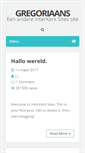 Mobile Screenshot of gregoriaans.nl